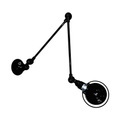 Jieldé Signal SI331 Wandlampe 2fach-Arm schwarz