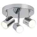 Searchlight, LED-Deckenleuchte Rollo, dreiflammig, chrom