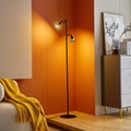 Lindby Ilda LED-Stehlampe, schwarz CCT zweiflammig