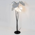 Stehleuchte Controversia m. LED, Schirm silber