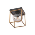 Lindby Josipa Deckenlampe, Käfig, Rauchglas, 1-fl.