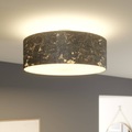 Deckenlampe Aura, belegt m. silbernem Schlagmetall