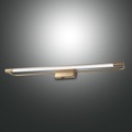 Fabas Luce, LED-Wandleuchte Rapallo, messing, IP44, 80 cm