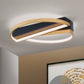 LED-Deckenlampe Olga, schwarz/gold