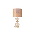 EBB & FLOW Futura Tischlampe, Brocade yellow/pink