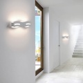Eco-Light, LED-Wandleuchte Wave weiß