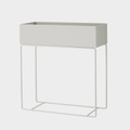 ferm living Plant Box large Blumenkasten mit Gestell hellgrau