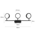 Lindby Neros LED-Strahler, CCT, schwarz, 3-flammig