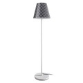 Stehleuchte Swap Outdoor, grey quatrefoil Schirm