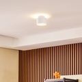 Lindby Nivoria LED-Strahler, Ø 11 cm, sandweiß
