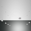 Sechsflammige LED-Pendellampe Isabella