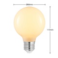 LED-Lampe E27 4W G80 2.700K dimmbar, opal