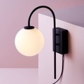 Herstal-Ballon Wall Lamp, Black