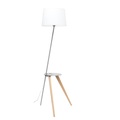 Aluminor Trio Stehlampe mit Ablagefläche und USB