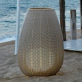 Bover Amphora 02 - Terrassenleuchte in Rattanoptik