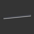 LED-Deckenleuchte Soft, 125 x 6 cm, graphit