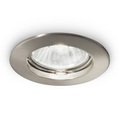 Deckeneinbaustrahler Jazz rund, GU10, nickel