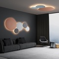 Escale Blade LED-Wandleuchte, Betonoptik, Ø 34 cm