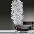 Mettallux, Hängeleuchte White lang oval