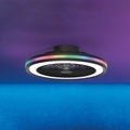 LED-Deckenventilator Gamer schwarz DC leise Ø 47 cm CCT RGB