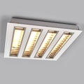 LED-Raster-Einlegeleuchte mit vier Rastern, 3.000K