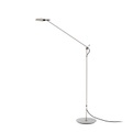 LED-Stehleuchte Tema, justierbar, schwarz-nickel