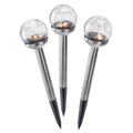 Solar-LED-Dekoleuchte Golden Balls im 3er-Set
