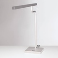 Silbergraue LED-Schreibtischleuchte MicroStick