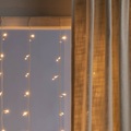 LED-Lichtervorhang. 120-flammig, bernstein