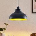 LINDBY, Lindby Emna Pendellampe, einflammig, schwarz-gold