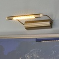 Batteriebetriebene LED-Bilderlampe Tommy, messing