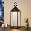 Lucande Miluma LED-Außenlaterne, 54 cm, schwarz