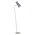 Stehlampe Yuna-S mattnickel spruce blue, beweglich