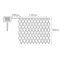 Solar-LED-Lichtervorhang IP44 110x90cm 100-flammig