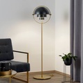 Gubi-Multi-Lite Stehleuchte, Messing/Schwarz