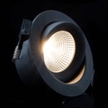 One 360° SLC LED-Einbauleuchte schwarz 3.000K