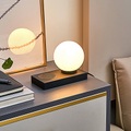 LINDBY, Lindby Tischleuchte Junis, schwarz, Ladefunktion