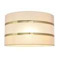 Wandleuchte Helen Textilschirm ecru-gold 25cm