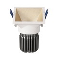 LED-Einbauspot Toodle eckig asymmetrisch, gold