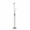 Lindby Seppa LED-Stehleuchte, rund, nickel
