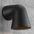 Moderne Außenwandleuchte Front in Schwarz