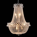 Kronleuchter CR55, zwölfflammig, mit Glasbehang