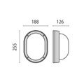 LED-Außenwandleuchte Eko+19 LED 3.000K weiß