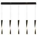LED-Hängeleuchte Paddle, fünfflammig