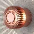 LED-Außenwandlampe Monza Strahlen rund kupfer 9cm