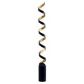 LED-Stehleuchte Helix in Schwarz-Gold