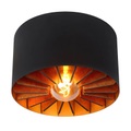 Lucide, Deckenlampe Zidane in Schwarz/Gold, 30 cm