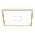 Briloner, LED-Deckenlampe Free, 29 x 29 cm, silber