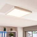 Weiße, eckige LED-Deckenlampe Solvie