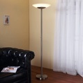 LED-Deckenfluter Ragna mit Dimmer, nickel matt